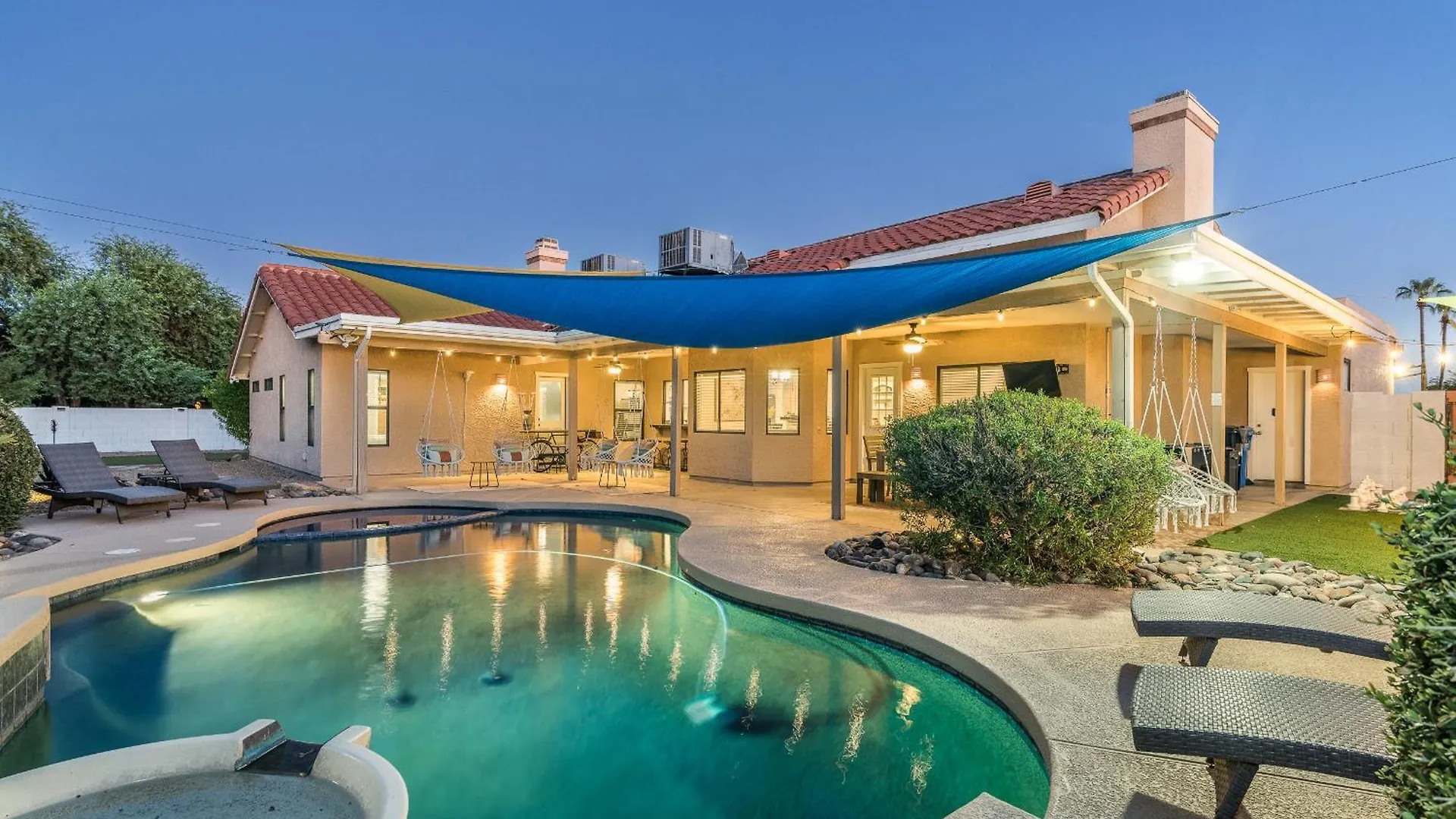 Unique Chique Backyard Games Pool So Much More Phoenix Holiday home